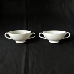 【2客セット】Noritake ノリタケ 両手スープカップ　　ボーンチャイナのサムネイル