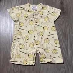 70サイズ　サンリオ×フタフタ　ポムポムプリン　カバーオール