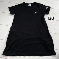 Champion ブラック 半袖ワンピース 120