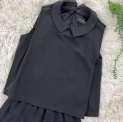 ナノユニバース セパレート ワンピース ネイビー 2way つけ襟