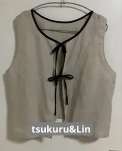 tsukuru＆Linリネン100% LLサイズ ベスト