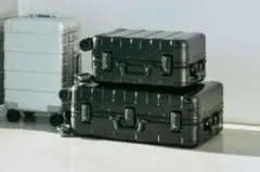 MUJI アルミハードキャリーケース 60L シルバー（保証書あり） - メルカリ