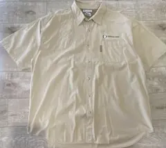 【希少】Columbia 企業ロゴ ハンティングシャツ XL シューティングのサムネイル