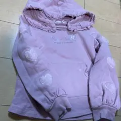 メゾピアノ　ユニコーンハートトレーナー　130 ピンク