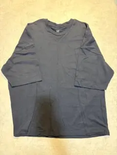 GAP クルーネック ビッグシルエットTシャツ ネイビー L