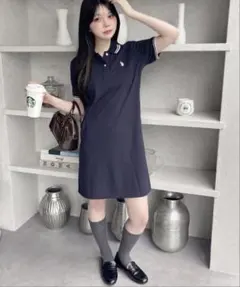 U.S. POLO ASSN. ポロシャツ ネイビーワンピースMのサムネイル