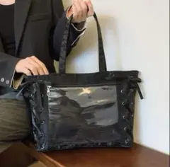 推し活トートバッグ　ブラック