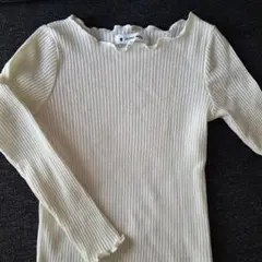 GLOBAL WORK アイボリー M 長袖カットソー 110cm