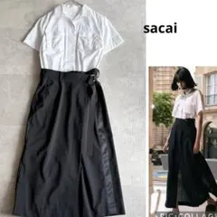 新品☆sacai｜定価7万 プラダを着た悪魔 ナイロンツイルスカート