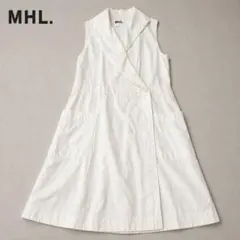 MHL. マーガレットハウエル ラップワンピース コットンリネン 麻 ホワイトのサムネイル