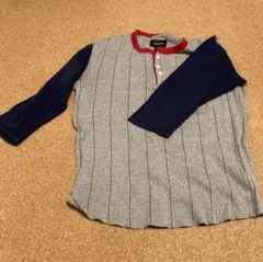 Brixton adam ヘンリーネックTシャツ　七分袖 カットソー ストライプのサムネイル