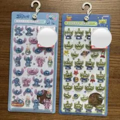 【正規品】スティッチ＆トイ・ストーリー ボンボンドロップシール 2つセット