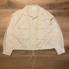 【未使用】Niko and... ミリタリージャケット 長袖 M アイボリー
