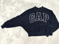 GAP ロゴ スウェット トレーナー ネイビー XS