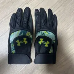 Under Armour バッティング用手袋 黒/緑/青