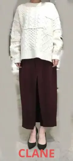 CLANE SKIRT LAYERED PANTS RED SIZE2のサムネイル