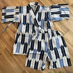 幾何学模様 甚平 サイズ120