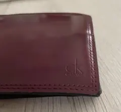 ck Calvin Klein 二つ折り財布 ボルドーのサムネイル
