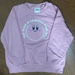 カービィ×GU キッズ 子供トレーナー ピンク 110㎝