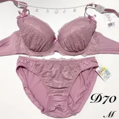 D70/M シンプルレーシー フェアリー ブラジャー&ショーツ PK 71451のサムネイル