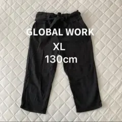 【GLOBAL WORK／XL】120~130cmパンツ ブラック リボン 黒