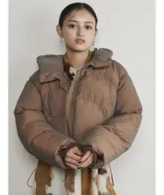 MURUA フードショートブルゾン　ダウンジャケット