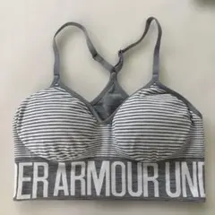 UNDER ARMOUR グレー ストライプ ブラレット