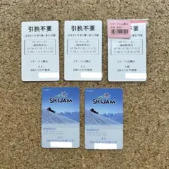 【枚数指定可】 スキージャム勝山 リフト券 計5枚