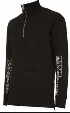 DIESEL ディーゼル ハーフジップ 長袖 Tシャツ アームロゴ プルオーバー