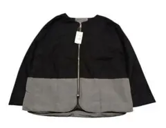 T.H COMPANYジャンパー新品未使用タグ付フリー黒‪✕‬グレーポケットあり