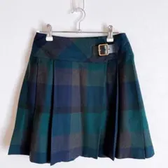 美品 BLUE LABEL CRESTBRIDGE プリーツ ミニスカート