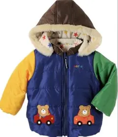 【新品】ミキハウス　ホットビスケッツ　リバーシブルダウンコート 110