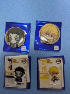 鬼滅の刃　ぺたん娘　獪岳　善逸　アクスタ　缶バッジ　セット　③