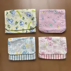 移動ポケット まとめ売り 4セット シナモンロール 蝶々 入園入学 ＋おまけ付き