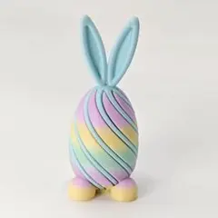 3Dプリント うさぎ 螺旋伸縮 ASMR パステルカラー ストレス解消