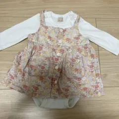 petit main 花柄ロンパース 80サイズ