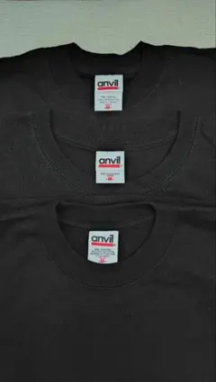 ランスキー様専用　新品未使用anvil 黒 Tシャツ3枚のサムネイル