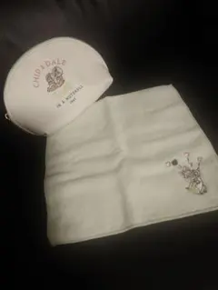 チップ＆デール ポーチ＆タオルハンカチセット 그린