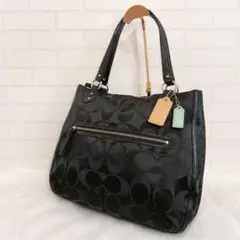 COACH シグネチャー トートバッグ ブラック　コーチ　22463のサムネイル