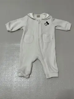 ミッキー　ロンパース ホワイト