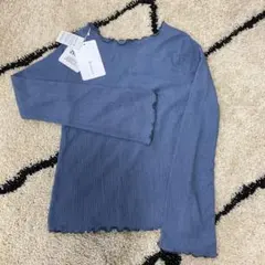 2WAY ブルー Mサイズ 長袖トップス