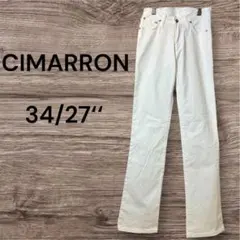 【CIMARRON】スリムホワイトジーンズ 27インチ
