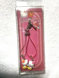 新品未使用 ハワイ ストラップ サンリオ キティ フラダンス ペア 2001