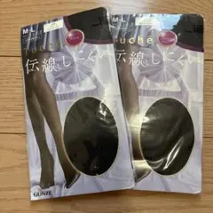 GUNZE Tuche ブラック ストッキング M-L