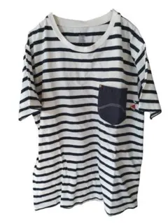 Design Tshirts Store graniph ボーダーTシャツ Sのサムネイル