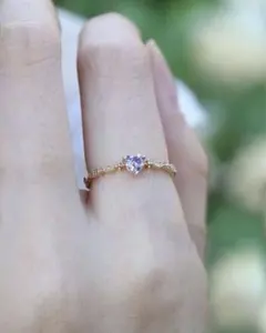 【最終値下げ❣️】ハートモチーフリング かわいい 量産 地雷
