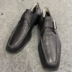Santoni サントーニ 7 1/2 モンクストラップ レザーシューズのサムネイル