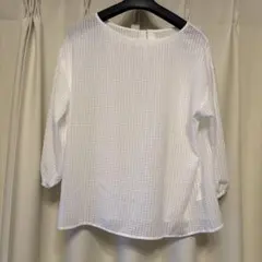 NATURAL BEAUTY BASIC チェック柄 格子柄　ブロックブラウス