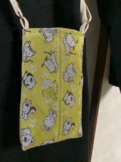 猫、犬、パンダ、その他動物柄スマホショルダーバッグ