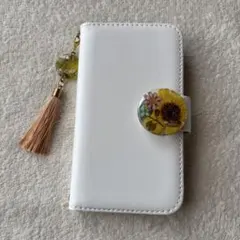 ハンドメイド品iPhone13mini手帳型ケース